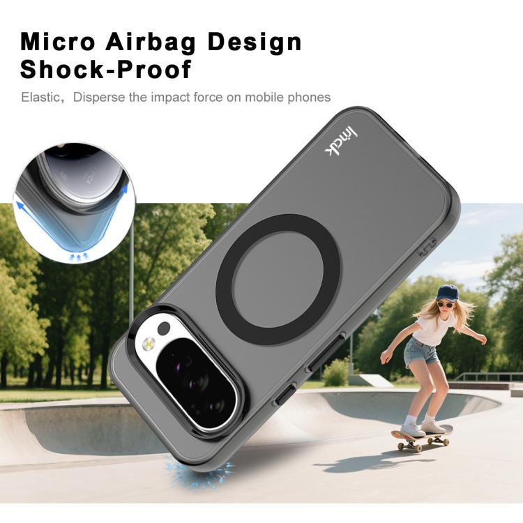 For Google Pixel 10 Pro XL IMAK Candy Series Shockproof MagSafe Phone Case(Black) - Google Cases by imak | Online Shopping UK | buy2fix