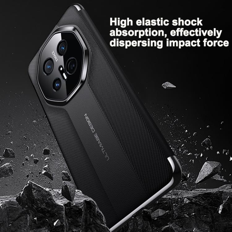 For Huawei Mate 60 Pro Smart View Window Imitation Ultimate Design Phone Case(Black) - Huawei Cases by buy2fix | Online Shopping UK | buy2fix