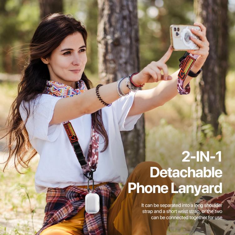 DUX DUCIS Outdoor Series Nylon Adjustable Crossbody Phone Lanyard(Camouflage Pink) - Lanyards & Wrist Straps by DUX DUCIS | Online Shopping UK | buy2fix