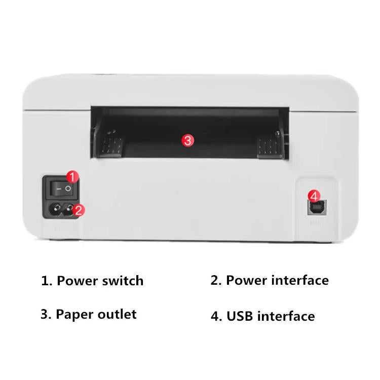 HPRT N41 Bluetooth Version Express Electronic Waybill Printer, Plug:AU Plug(White) - Receipt Printers by buy2fix | Online Shopping UK | buy2fix