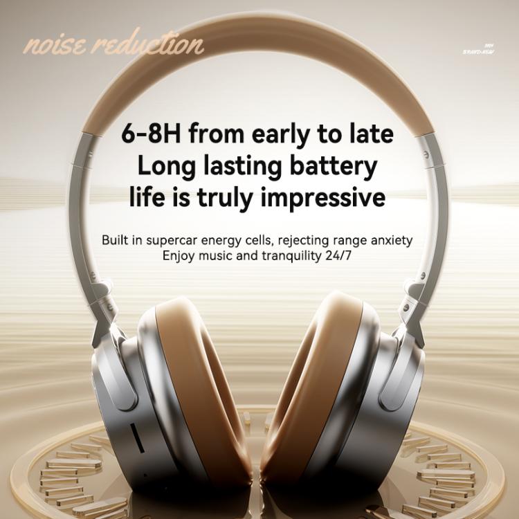 A53 Over-Ear Retro Metal ANC Active Noise Reduction Bluetooth Headset(Black) - Headset & Headphone by buy2fix | Online Shopping UK | buy2fix