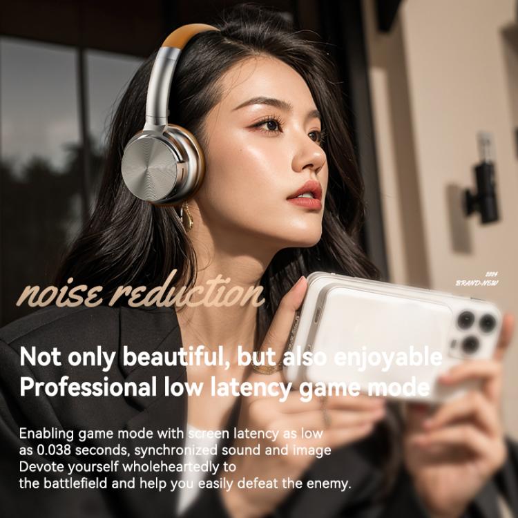 A53 Over-Ear Retro Metal ANC Active Noise Reduction Bluetooth Headset(Black) - Headset & Headphone by buy2fix | Online Shopping UK | buy2fix