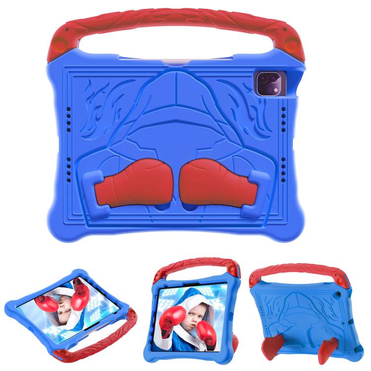 For iPad Pro 11 2022 / 2021 / 2020 Boxing Series Kickstand EVA Shockproof Tablet Case with Shoulder Strap(Blue Red) - iPad Pro 11 (2022/2021) Cases by buy2fix | Online Shopping UK | buy2fix
