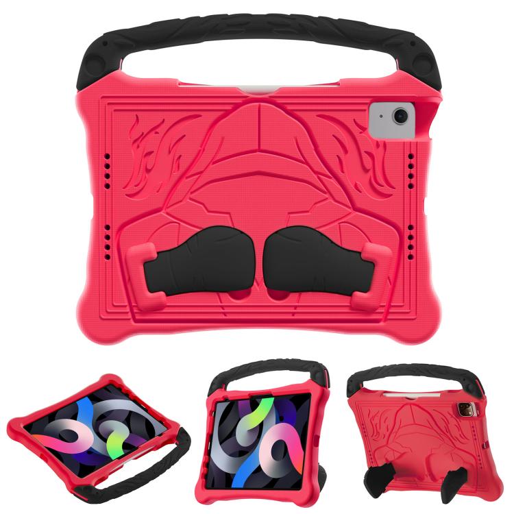For iPad Air 2022 / 2020 10.9 Boxing Series Kickstand EVA Shockproof Tablet Case with Shoulder Strap(Red Black) - iPad Air (2022) / (2020) 10.9 Cases by buy2fix | Online Shopping UK | buy2fix