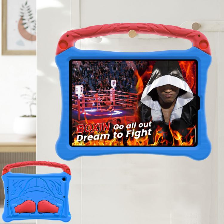 For iPad 10.5 2017 / Air 3 2019 Boxing Series Kickstand EVA Shockproof Tablet Case with Shoulder Strap(Blue Red) - iPad Air (2019) Cases by buy2fix | Online Shopping UK | buy2fix