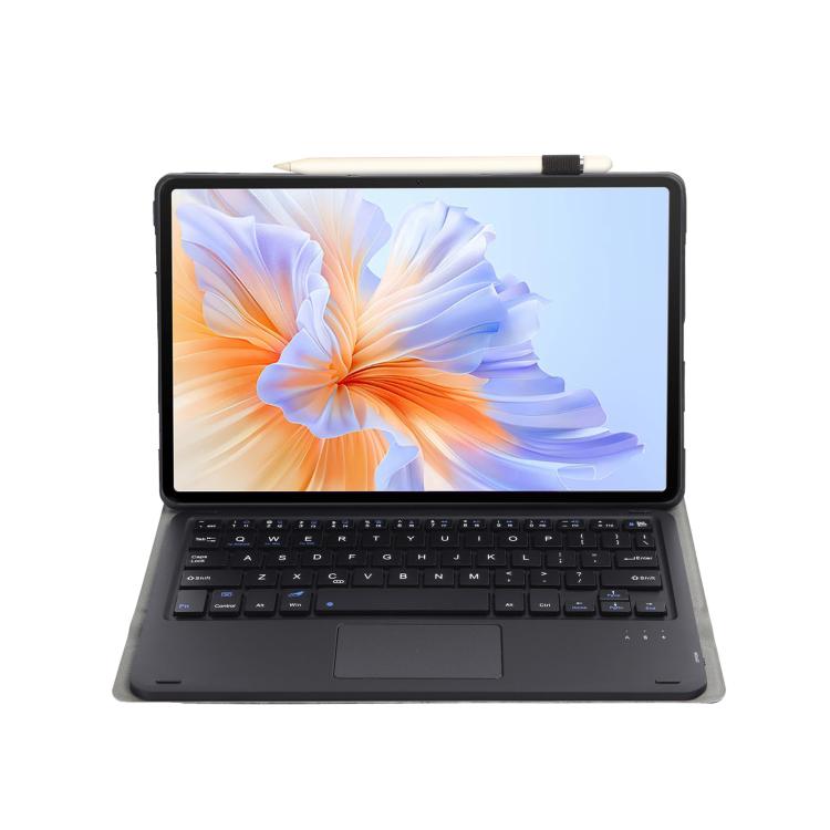 For Honor Pad V9 AH27-A Ultra-thin Detachable Bluetooth Keyboard Leather Tablet Case with Touchpad(Black) - Huawei Keyboard by buy2fix | Online Shopping UK | buy2fix