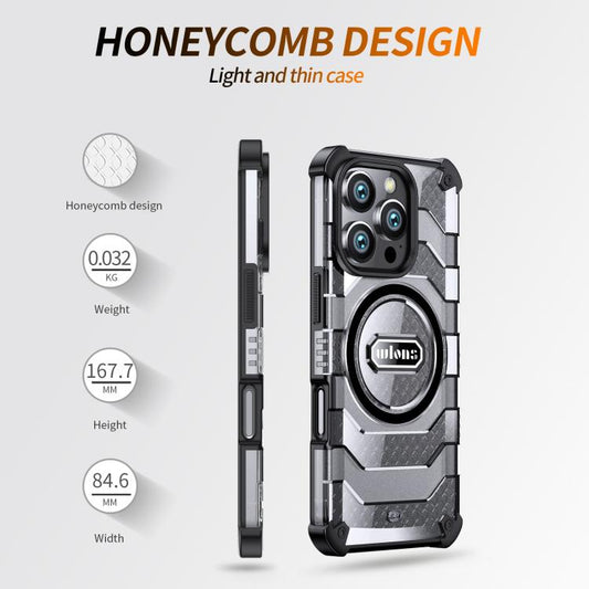 For iPhone 15 wlons Explorer Series PC Hybrid TPU MagSafe Magnetic Case(Blue) - iPhone 15 Cases by wlons | Online Shopping UK | buy2fix