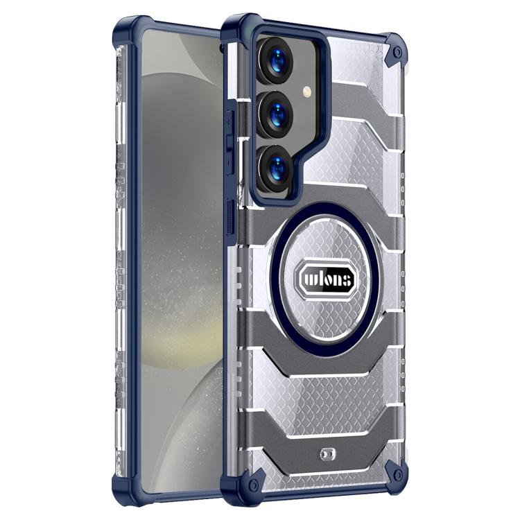 For Samsung Galaxy S24+ 5G wlons Explorer Series PC Hybrid TPU MagSafe Magnetic Case(Blue) - Galaxy S24+ 5G Cases by wlons | Online Shopping UK | buy2fix
