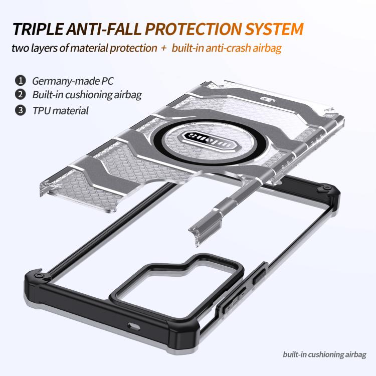 For Samsung Galaxy S24 5G wlons Explorer Series PC Hybrid TPU MagSafe Magnetic Case(Black) - Galaxy S24 5G Cases by wlons | Online Shopping UK | buy2fix