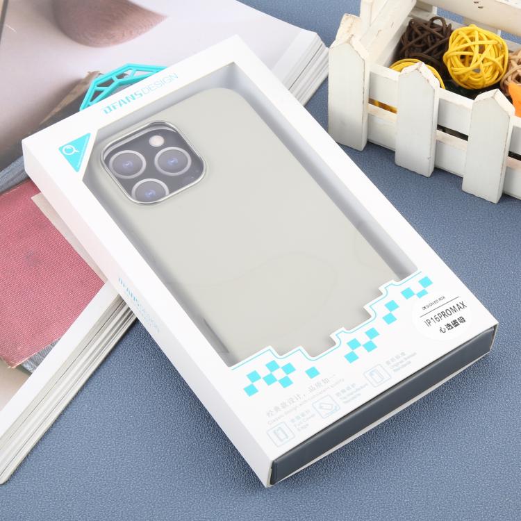 For iPhone 16 Pro Max DFANS DESIGN MagSafe Magnetic Silicone Phone Case(Antique White) by DFANS DESIGN