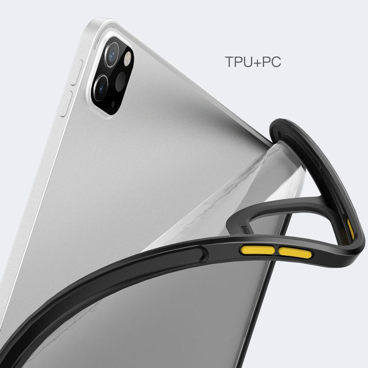 For iPad Pro 11 2022 / 2021 / 2020 TPU + PC Anti-fall Transparent Protective Tablet Case(Gray) - iPad Pro 11 (2022/2021) Cases by buy2fix | Online Shopping UK | buy2fix