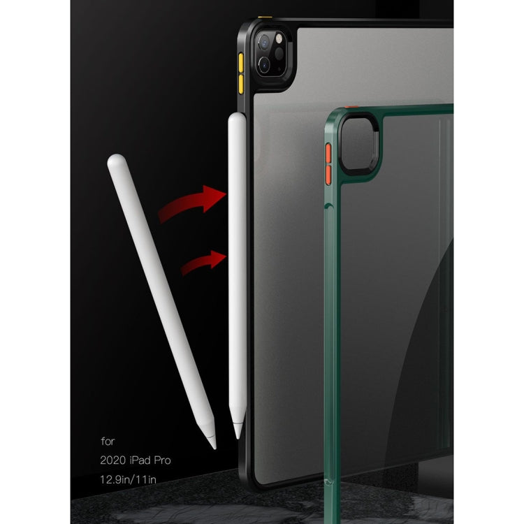 For iPad Pro 11 2022 / 2021 / 2020 TPU + PC Anti-fall Transparent Protective Tablet Case(Gray) - iPad Pro 11 (2022/2021) Cases by buy2fix | Online Shopping UK | buy2fix