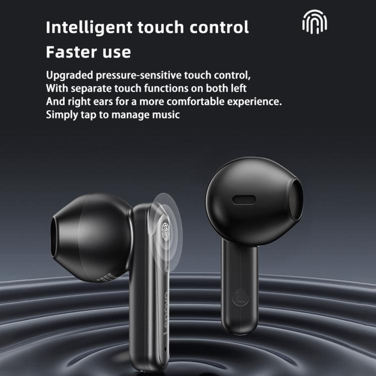 Original Lenovo EA120 Simple Semi-In-Ear True Wireless Bluetooth Earphones(Black) - TWS Earphone by Lenovo | Online Shopping UK | buy2fix