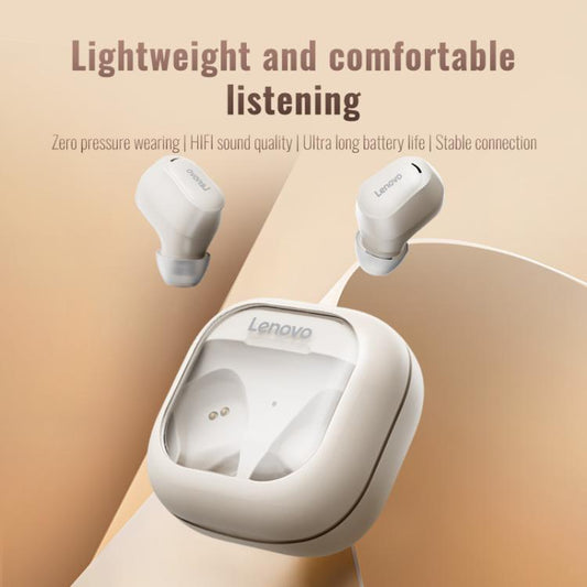 Original Lenovo EA200 In-Ear True Wireless Bluetooth Earphones(Rock White) - Bluetooth Earphone by Lenovo | Online Shopping UK | buy2fix