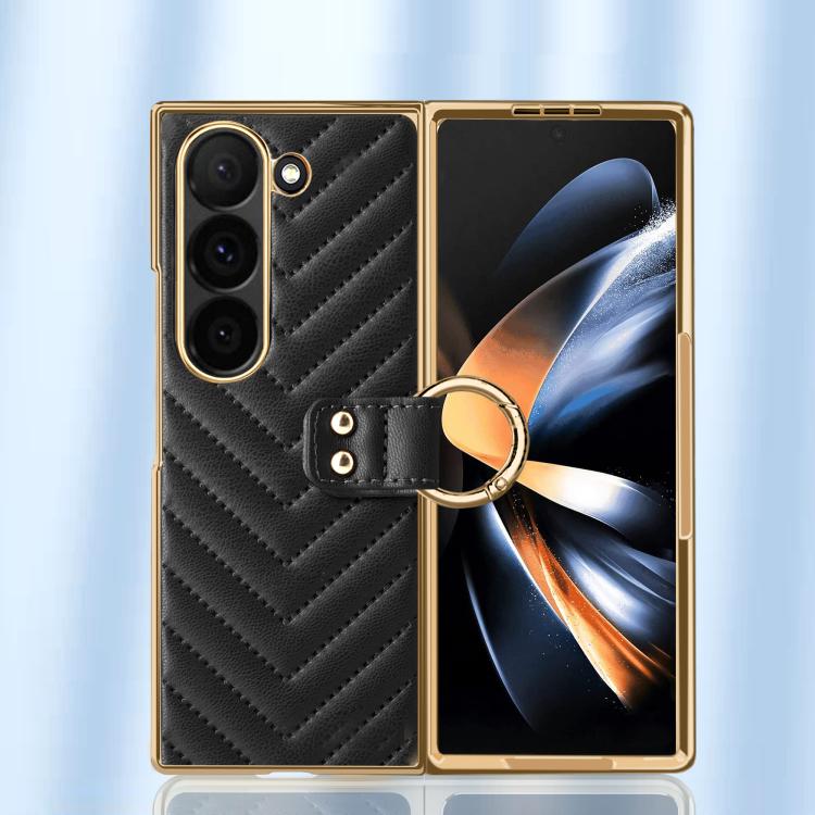 For Samsung Galaxy Z Fold6 VIETAO Dream Series Metal Ring Leather Phone Case(Pink) - Galaxy Z Fold6 5G Cases by VIETAO | Online Shopping UK | buy2fix