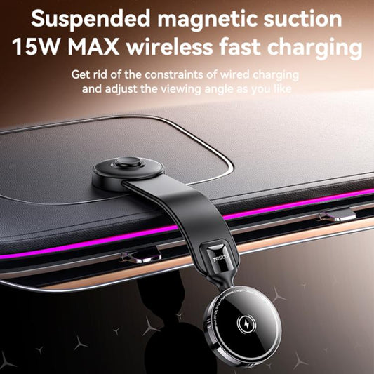 Yesido C316 15W Magsafe Magnetic Car Wireless Charger(Black) by buy2fix