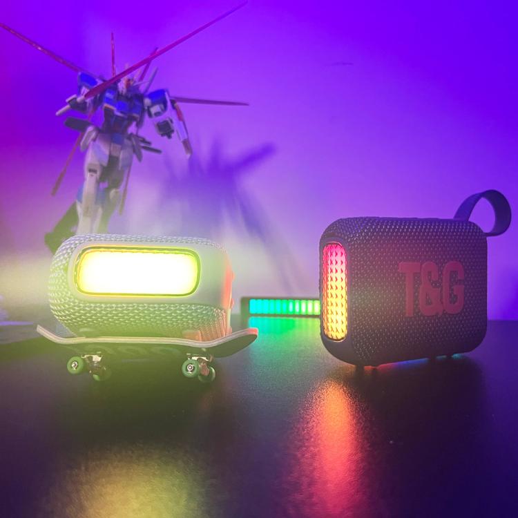 T&G TG445 Portable Stereo Subwoofer Bass RGB Light Wireless TWS BT Speaker(Purple) - Desktop Speaker by T&G | Online Shopping UK | buy2fix