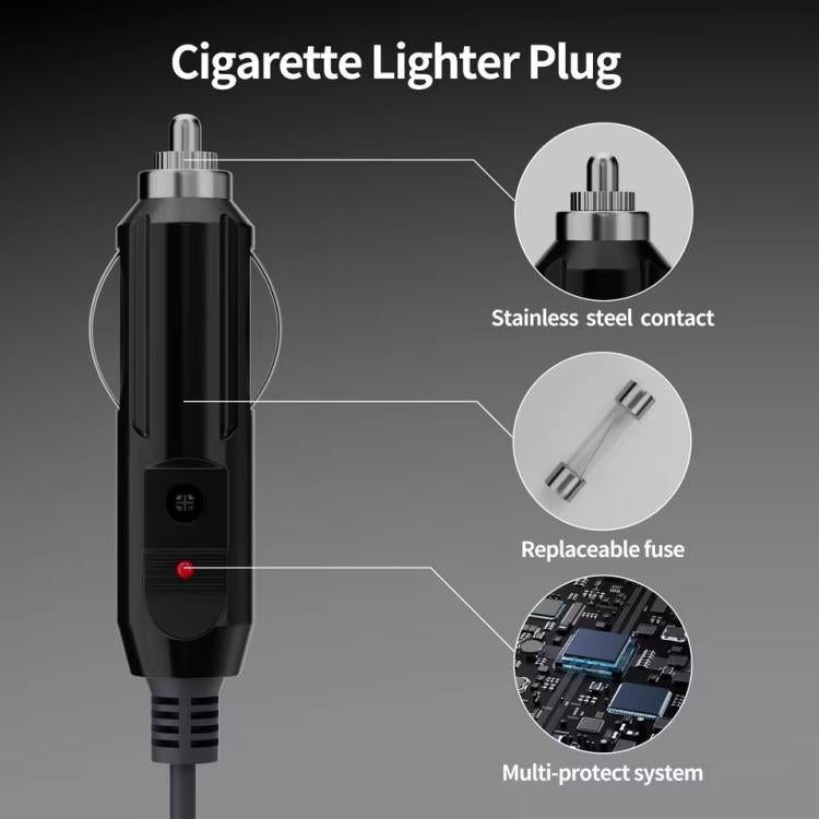 Onten SL202 Starlink Mini to Car Cigarette Lighter Power Cord Waterproof Cable, Length:3m(Dark Grey) - Lan Cable and Tools by Onten | Online Shopping UK | buy2fix