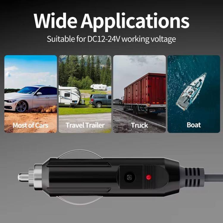 Onten SL202 Starlink Mini to Car Cigarette Lighter Power Cord Waterproof Cable, Length:3m(Dark Grey) - Lan Cable and Tools by Onten | Online Shopping UK | buy2fix