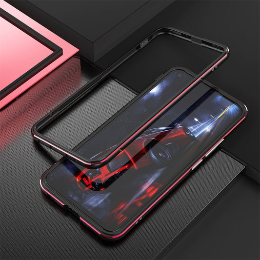 For Huawei Nova 7 Aluminum Alloy Shockproof Protective Bumper Frame(Black Red) - Huawei Cases by buy2fix | Online Shopping UK | buy2fix