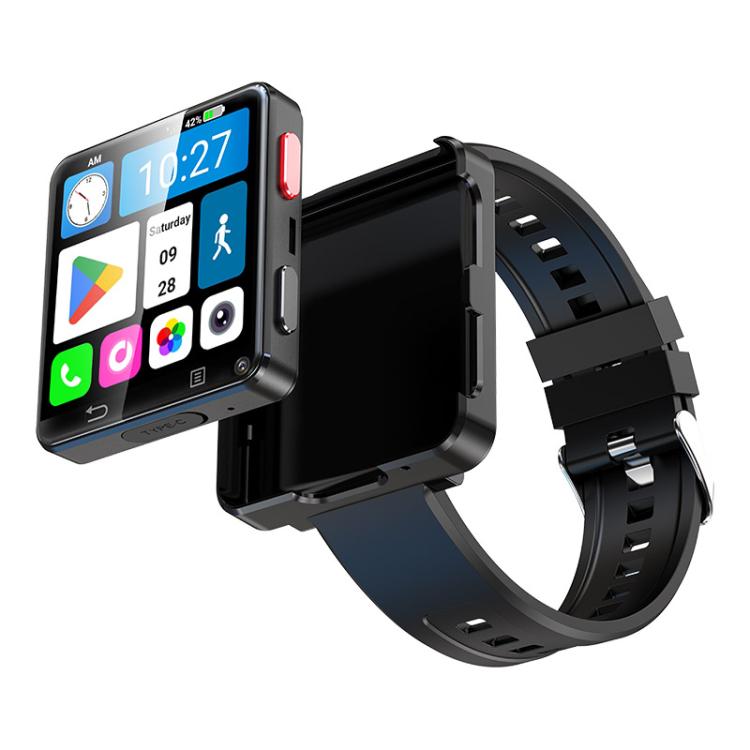UNIWA DM180, 3GB+32GB, 2.64 inch Android 11 Smart Watch Phone, MT6739 Quad Core, Network: 4G(Black) - Android Watch by UNIWA | Online Shopping UK | buy2fix