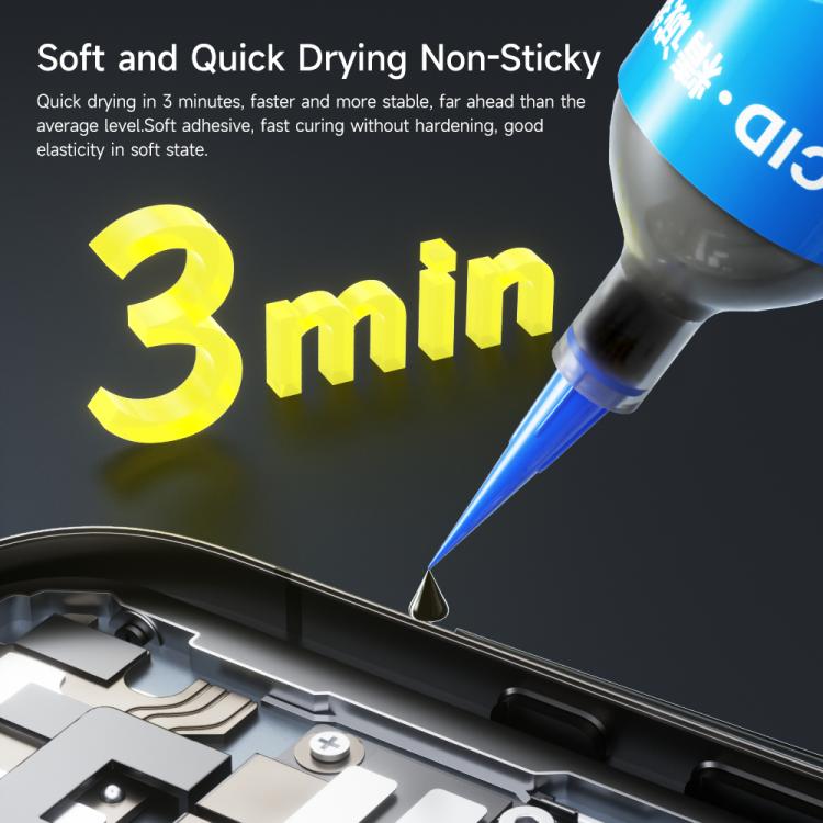 JCID Tough Process Adhesive, Capacity:10ml(Transparent) - Repair Glue Series by JCID | Online Shopping UK | buy2fix
