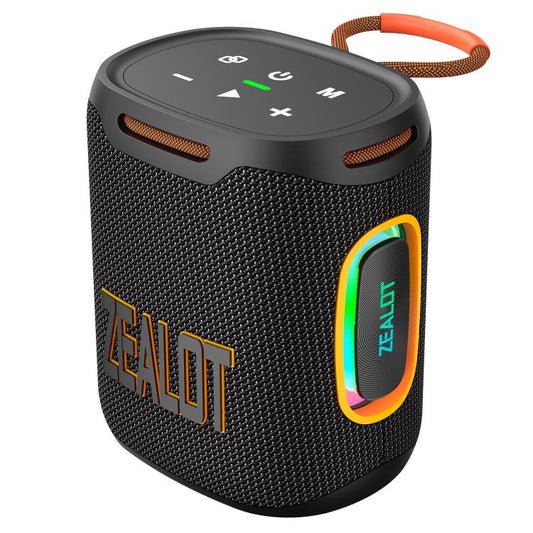 Zealot S122 25W High Power IPX6 Waterproof Outdoor RGB Light Bluetooth Speaker(Black) - Desktop Speaker by ZEALOT | Online Shopping UK | buy2fix