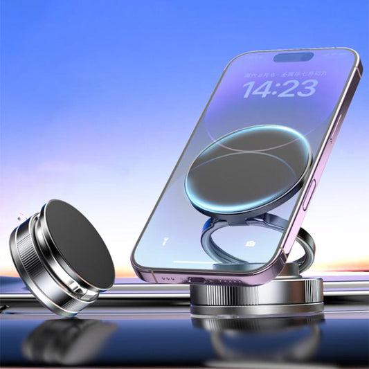 CTT28 Foldable Vacuum Magnetic Suction Cup Phone Holder(Black) - Desktop Holder by buy2fix | Online Shopping UK | buy2fix