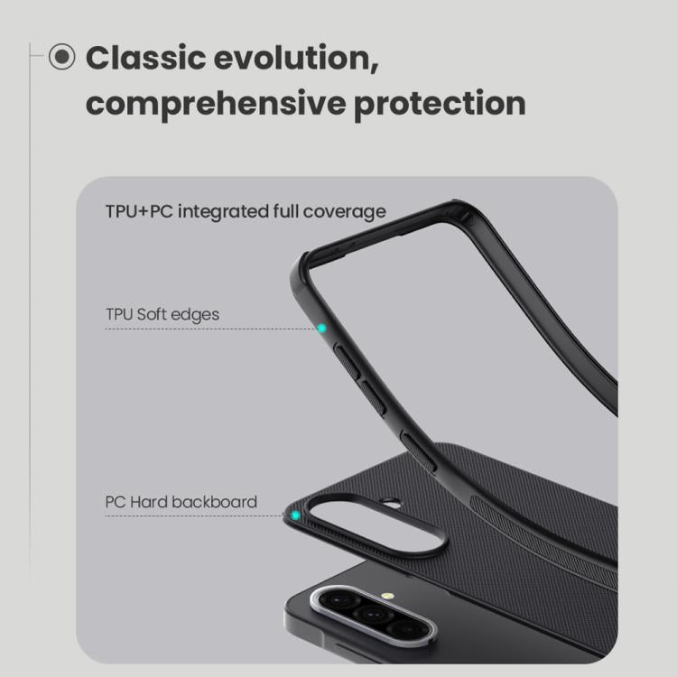 For Samsung Galaxy A36 5G NILLKIN Super Frosted Shield Pro PC + TPU Phone Case(Blue) - Galaxy Phone Cases by NILLKIN | Online Shopping UK | buy2fix