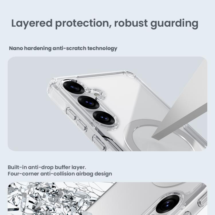 For Samsung Galaxy S25 5G NILLKIN Ultra Clear Magsafe PC + TPU Phone Case(Transparent) - Galaxy S25 5G Cases by NILLKIN | Online Shopping UK | buy2fix