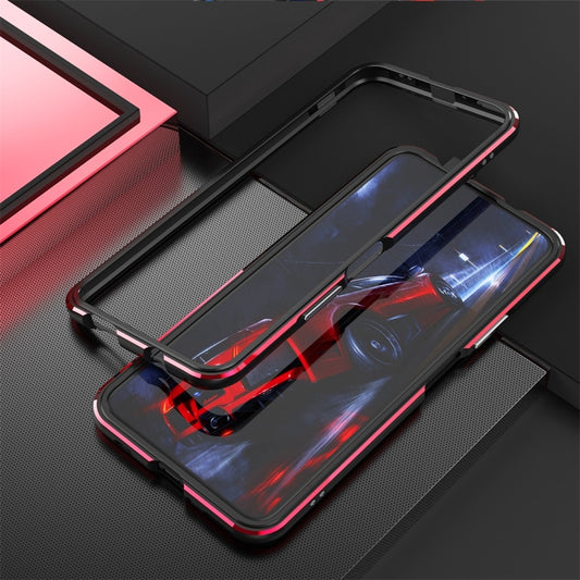 For Huawei Honor X10 Aluminum Alloy Shockproof Protective Bumper Frame(Black Red) - Honor Cases by buy2fix | Online Shopping UK | buy2fix