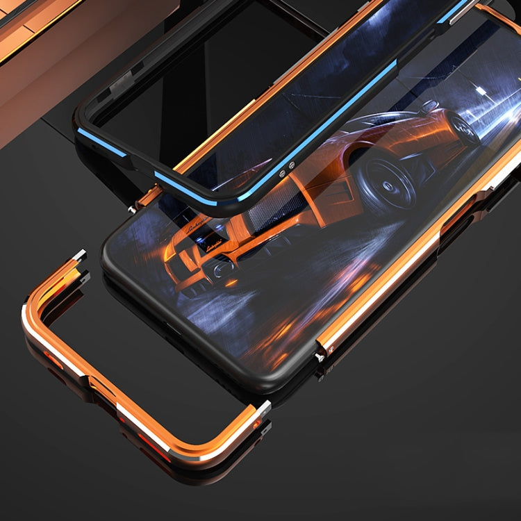 For Huawei Honor X10 Aluminum Alloy Shockproof Protective Bumper Frame(Black Blue) - Honor Cases by buy2fix | Online Shopping UK | buy2fix