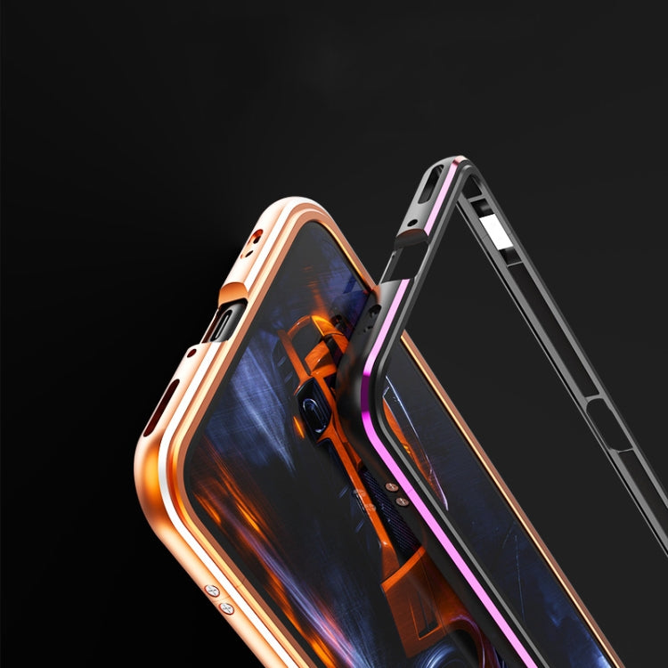 For Huawei Honor X10 Aluminum Alloy Shockproof Protective Bumper Frame(Black Blue) - Honor Cases by buy2fix | Online Shopping UK | buy2fix