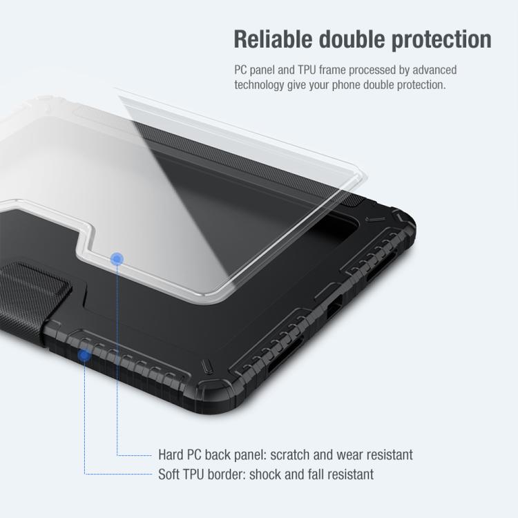 For iPad Air 11 2024 / 2025 NILLKIN Bumper Pro Folding Style Tablet Leather Case(Grey) - iPad Air 11 2025 / 2024 Cases by NILLKIN | Online Shopping UK | buy2fix