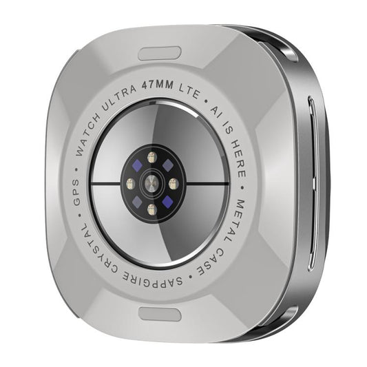 For Samsung Galaxy Watch Ultra 47mm / Ultra 2025 Aluminum Alloy Metal PC Watch Protective Cover(Grey Orange) - Watch Cases by buy2fix | Online Shopping UK | buy2fix