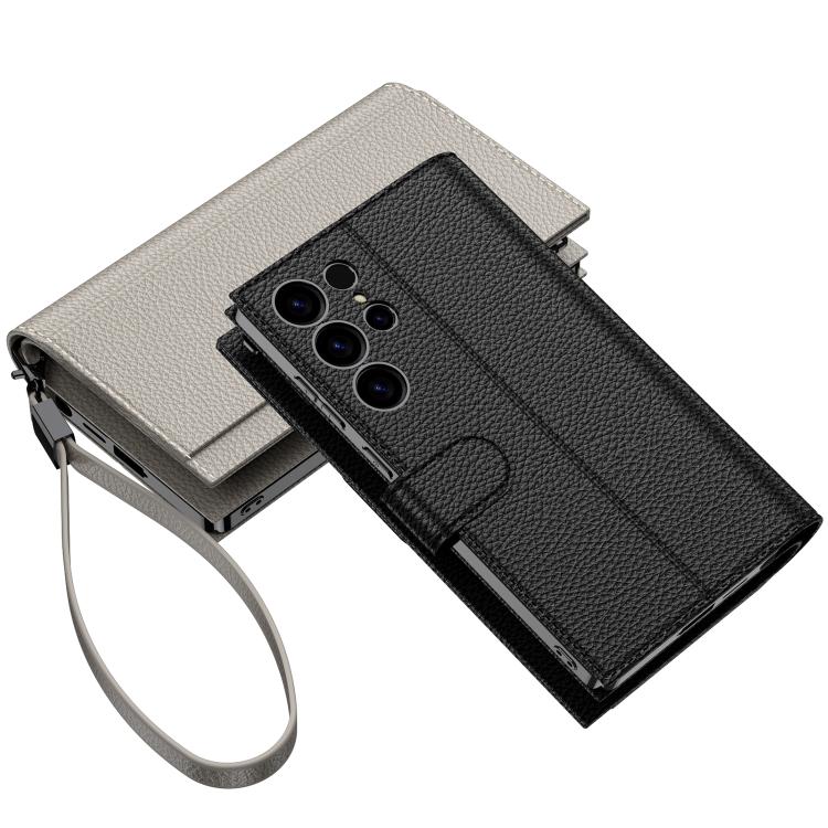 For Samsung Galaxy S24 Ultra 5G GKK Plating Wallet Leather Phone Case(Titanium Gray) - Galaxy S24 Ultra 5G Cases by GKK | Online Shopping UK | buy2fix