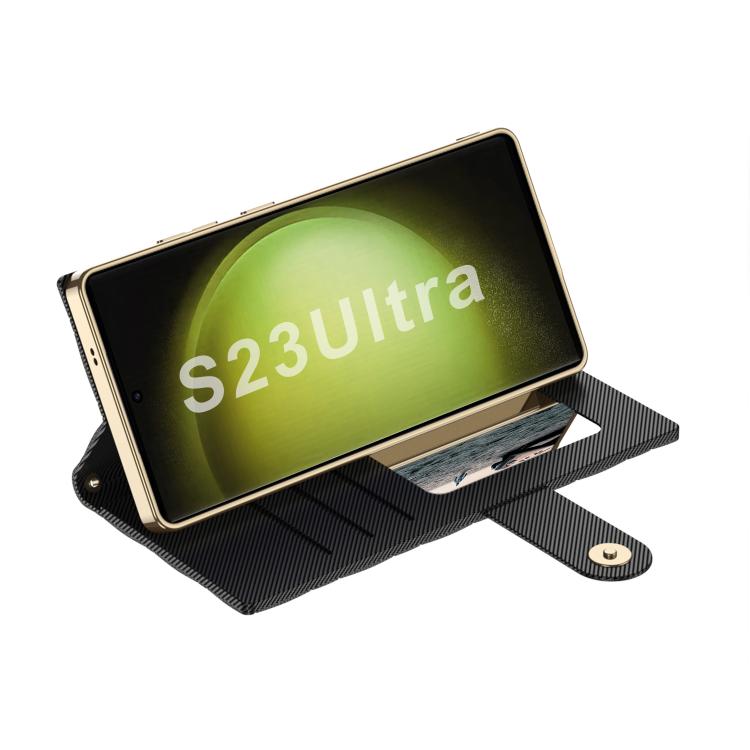 For Samsung Galaxy S23 Ultra 5G GKK Plating Diamond Texture Leather Phone Case With Crossbody Chain(Matcha Green) - Galaxy S23 Ultra 5G Cases by GKK | Online Shopping UK | buy2fix