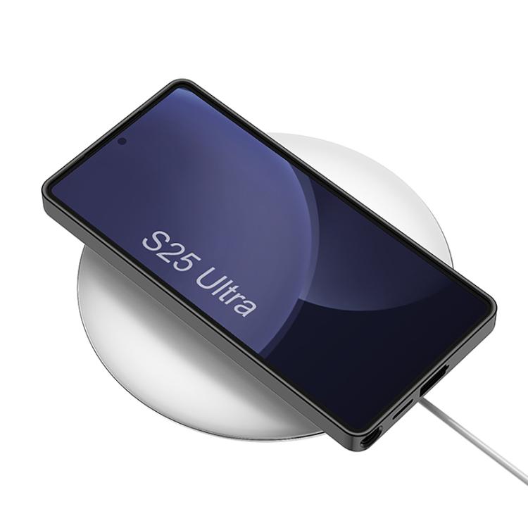 For Samsung Galaxy S25 Ultra 5G GKK Metal Paint Skin Feel Leather Crad Bag MagSafe Phone Case With Holder(Mountain Gray) - Galaxy S25 Ultra 5G Cases by GKK | Online Shopping UK | buy2fix