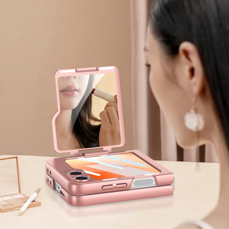 For Samsung Galaxy Z Flip6 / Flip7 FE GKK Ultra-thin Makeup Full Coverage Phone Case with Ring Holder(Titanium Grey) - Galaxy Z Flip6 5G Cases by GKK | Online Shopping UK | buy2fix