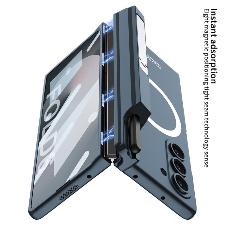 For Samsung Galaxy Z Fold6 GKK Integrated MagSafe Folding Phone Case with Pen Box, Not Included Pen(Green) - Galaxy Z Fold6 5G Cases by GKK | Online Shopping UK | buy2fix