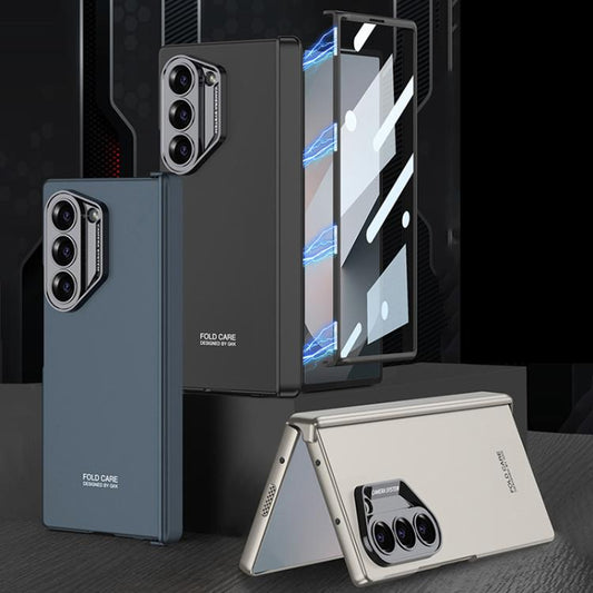 For Samsung Galaxy Z Fold6 GKK Integrated Magnetic Folding Hinge All-inclusive Explorer Phone Case(Silver) - Galaxy Z Fold6 5G Cases by GKK | Online Shopping UK | buy2fix