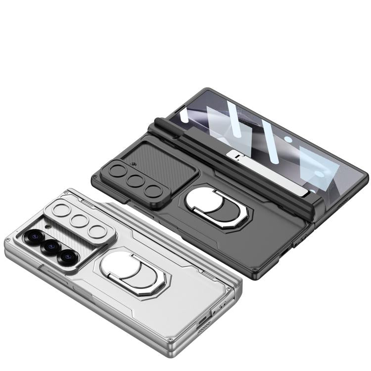 For Samsung Galaxy Z Fold6 GKK Integrated Folding Armored Shell PC Phone Case with Pen Box(Mountain Gray) - Galaxy Z Fold6 5G Cases by GKK | Online Shopping UK | buy2fix