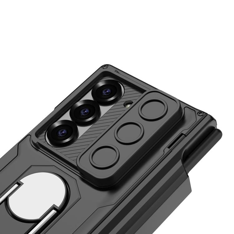 For Samsung Galaxy Z Fold6 GKK Integrated Folding Armored Shell PC Phone Case with Pen Box(Silver) - Galaxy Z Fold6 5G Cases by GKK | Online Shopping UK | buy2fix