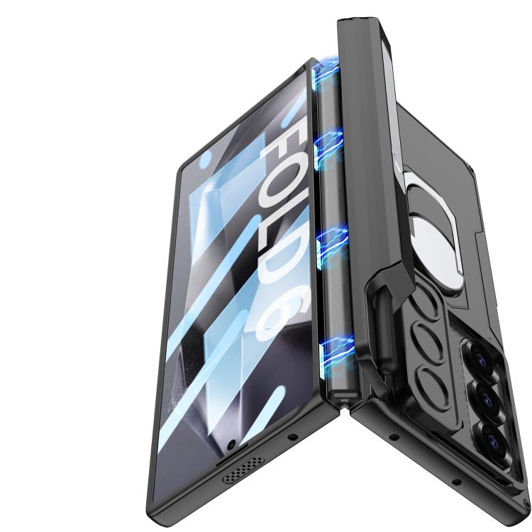 For Samsung Galaxy Z Fold6 GKK Integrated Folding Armored Shell PC Phone Case with Pen Box(Silver) - Galaxy Z Fold6 5G Cases by GKK | Online Shopping UK | buy2fix