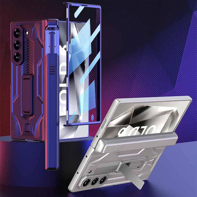 For Samsung Galaxy Z Fold6 GKK Integrated Folding Sliding Camshield Armor Phone Case with Pen Box(Black) - Galaxy Z Fold6 5G Cases by GKK | Online Shopping UK | buy2fix