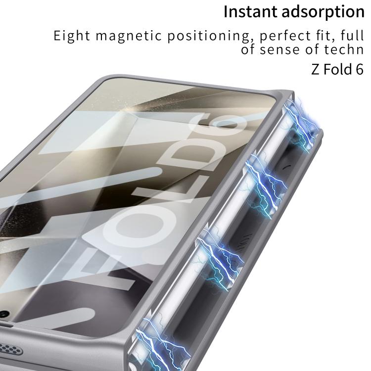 For Samsung Galaxy Z Fold6 GKK Magnetic Integrated Phone Case with Pen Slots, Include Pen(Black) - Galaxy Z Fold6 5G Cases by GKK | Online Shopping UK | buy2fix