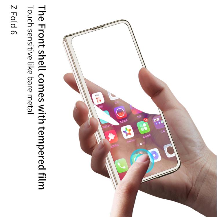 For Samsung Galaxy Z Fold6 GKK Integrated PC Phone Case with Pen Slot, Include Pen(Titanium Gray) - Galaxy Z Fold6 5G Cases by GKK | Online Shopping UK | buy2fix