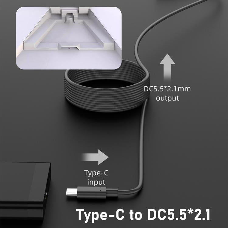 Type-C to DC 5.5x2.1mm 100W Computer Charging Adapter, Length:3m - Universal Power Adapter by buy2fix | Online Shopping UK | buy2fix