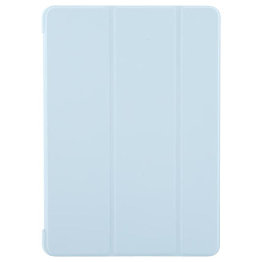 For iPad 10.2 2021 / 2020 / 2019 GEBEI 3-folding Holder Shockproof Flip Leather Tablet Case(Sky Blue) - iPad 10.2 Cases by GEBEI | Online Shopping UK | buy2fix