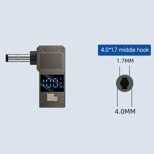 100W Computer Charging Digital Display Adapter, Specification:Type-C to DC4.0x1.7mm Center Groove - Universal Power Adapter by buy2fix | Online Shopping UK | buy2fix
